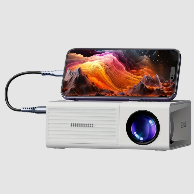 Mini projecteur portable 3000 lumens pour projection vidéo | Rêve
