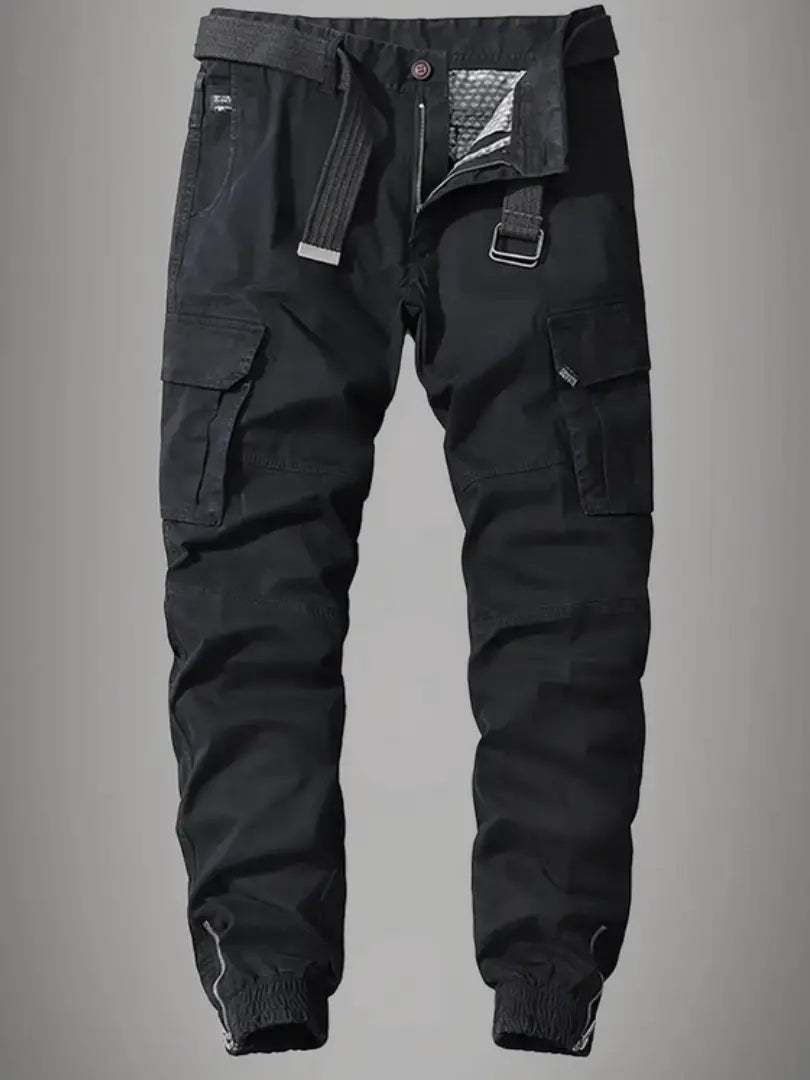 Pantalon cargo classique avec poches multiples | Rêve Noir