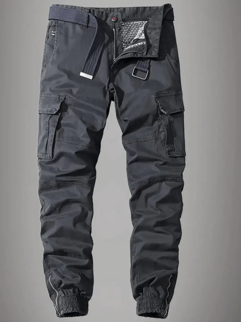 Pantalon cargo classique avec poches multiples | Rêve Gris foncé