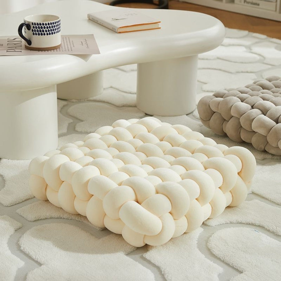 Coussin décoratif tressé en forme de nœud | Rêve