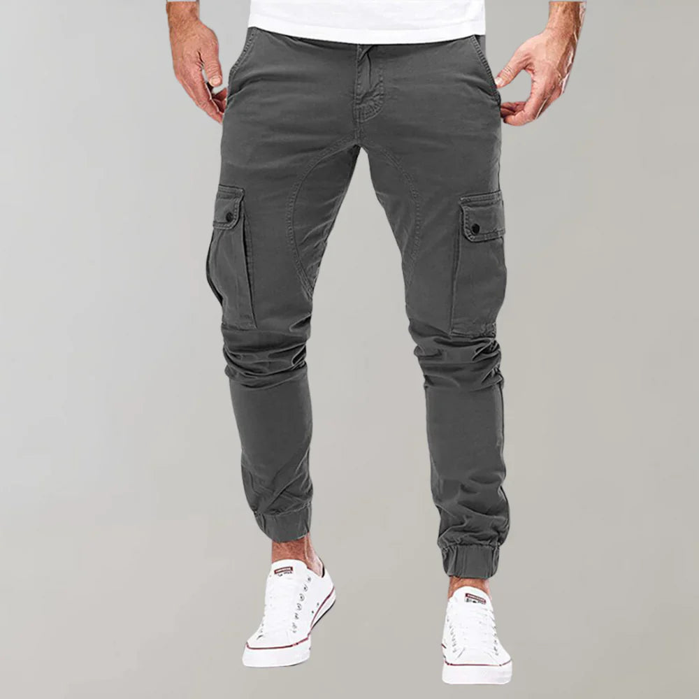 Pantalon cargo pour homme avec poches multiples | Rêve Gris