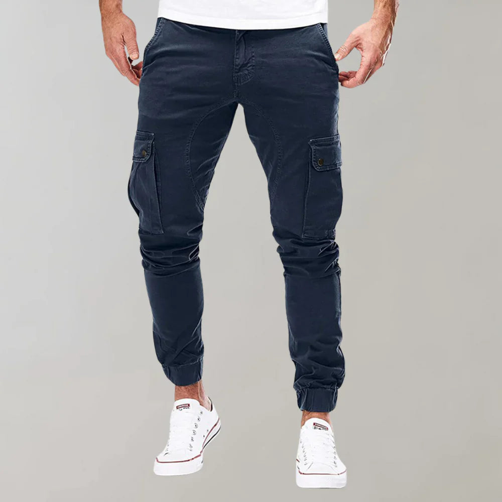 Pantalon cargo pour homme avec poches multiples | Rêve MørkeBleu