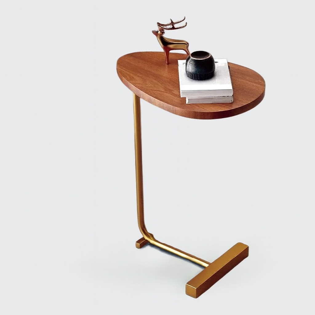 Table d’angle pour salon | Rêve Marron