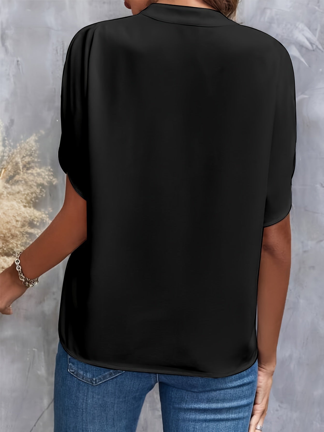 Blouse pour femme à manches longues en coton mélangé | Rêve