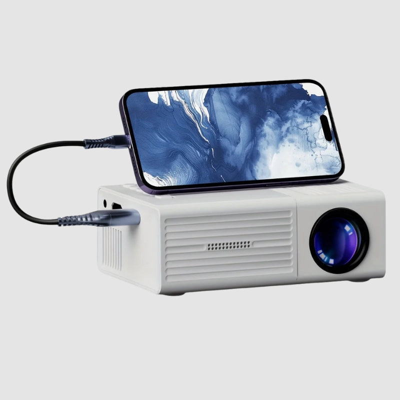Mini projecteur portable 3000 lumens pour projection vidéo | Rêve