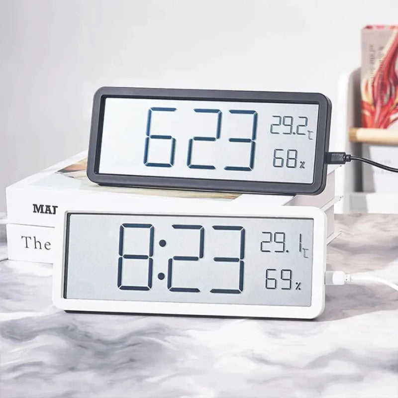 Horloge murale numérique LED avec affichage température et humidité | Rêve