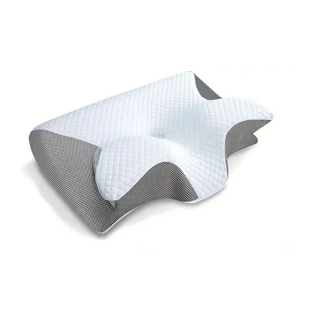 Oreiller orthopédique ergonomique SleepAlign pour un sommeil sans douleur | Rêve Blanc gris