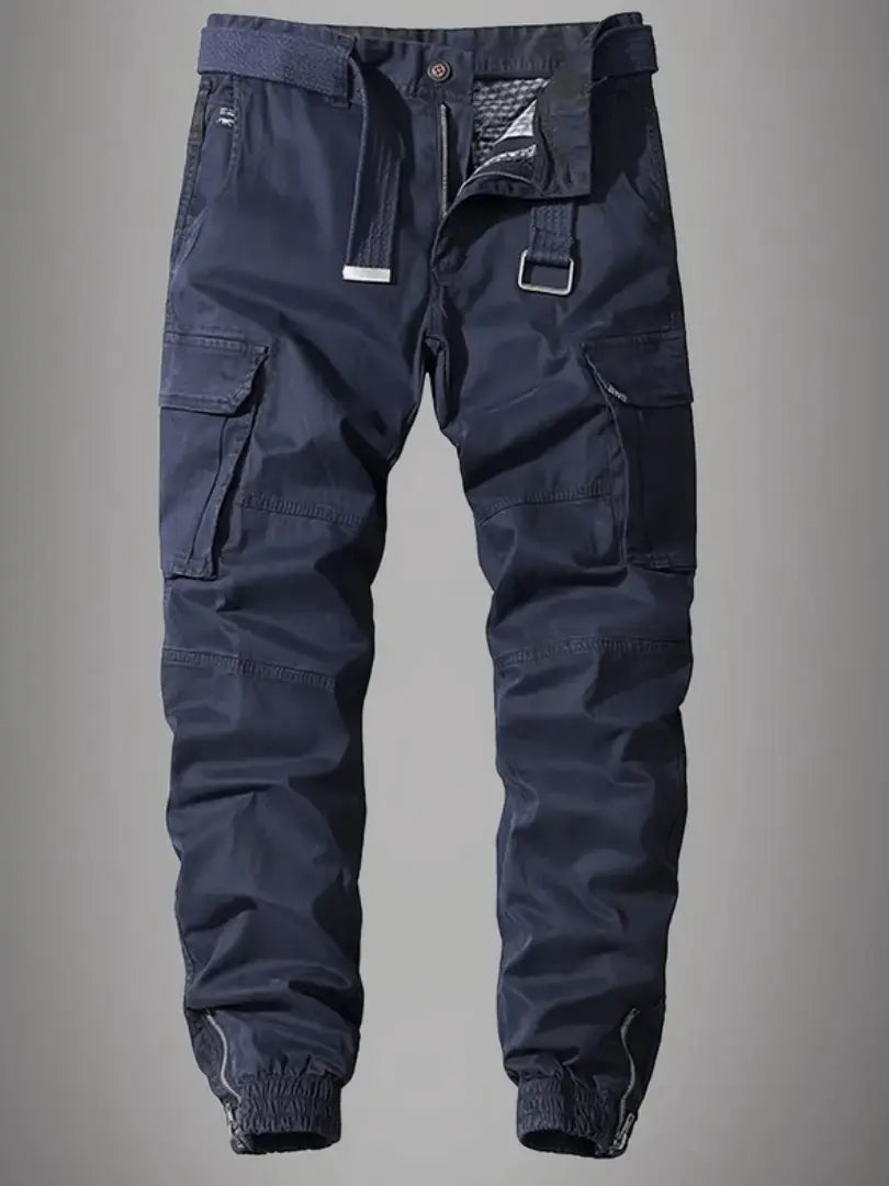 Pantalon cargo classique avec poches multiples | Rêve Marine bleu