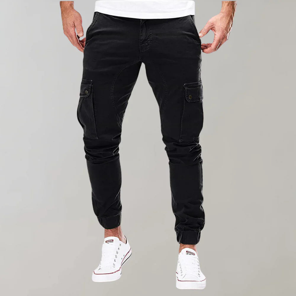 Pantalon cargo pour homme avec poches multiples | Rêve Noir