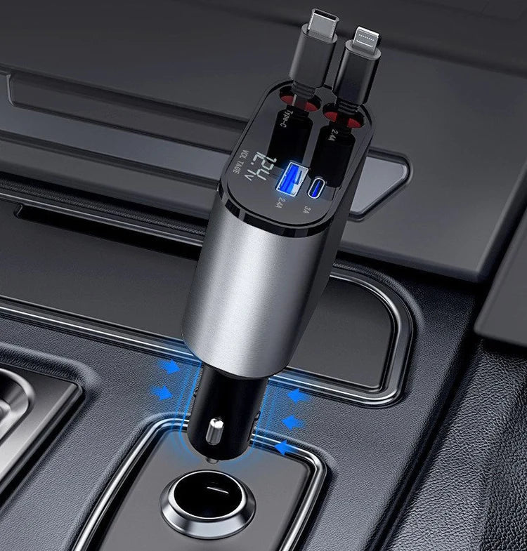 Adaptateur voiture 4-en-1 avec ports USB et écran numérique | Rêve