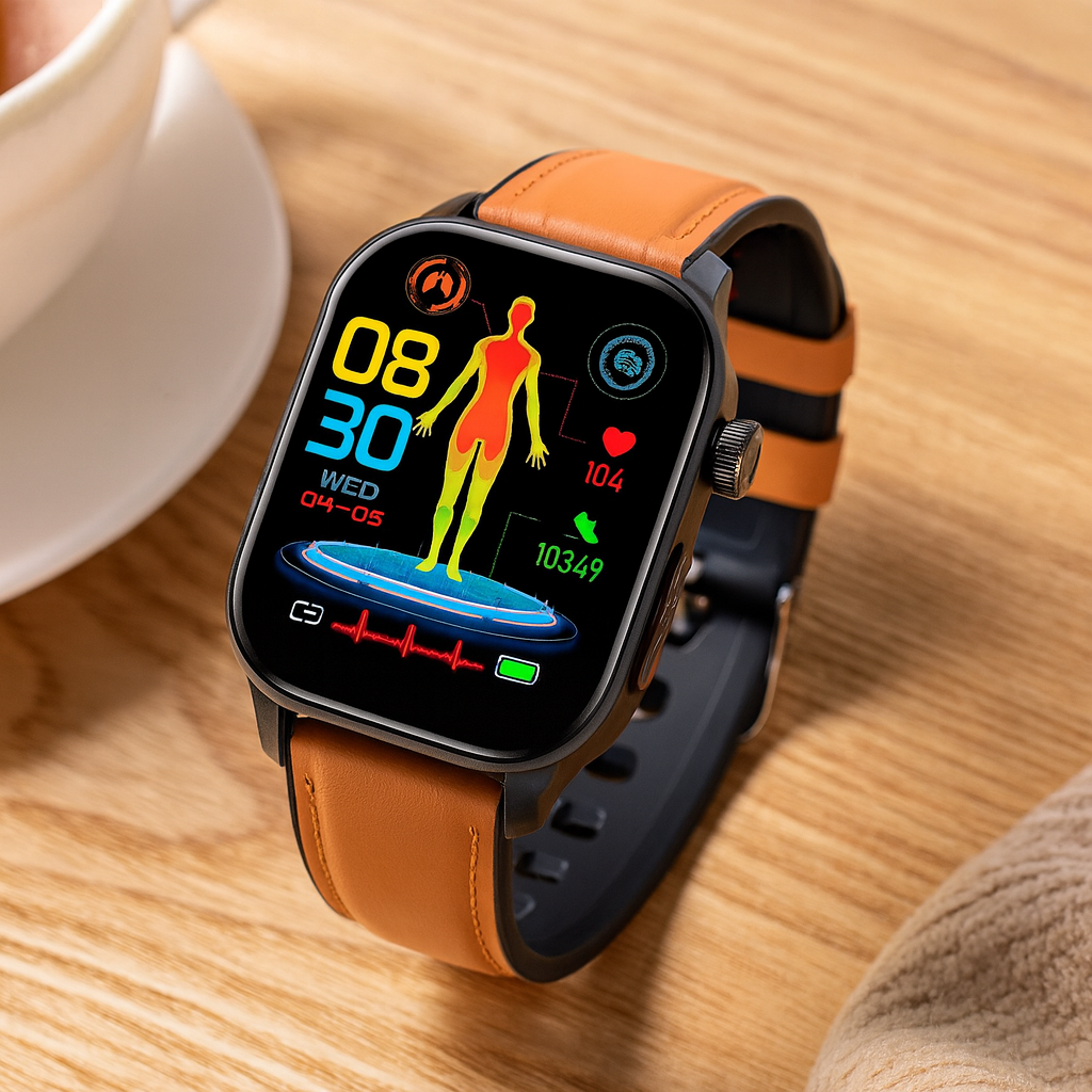Montre connectée avec suivi d’activité et notifications | Rêve Marron