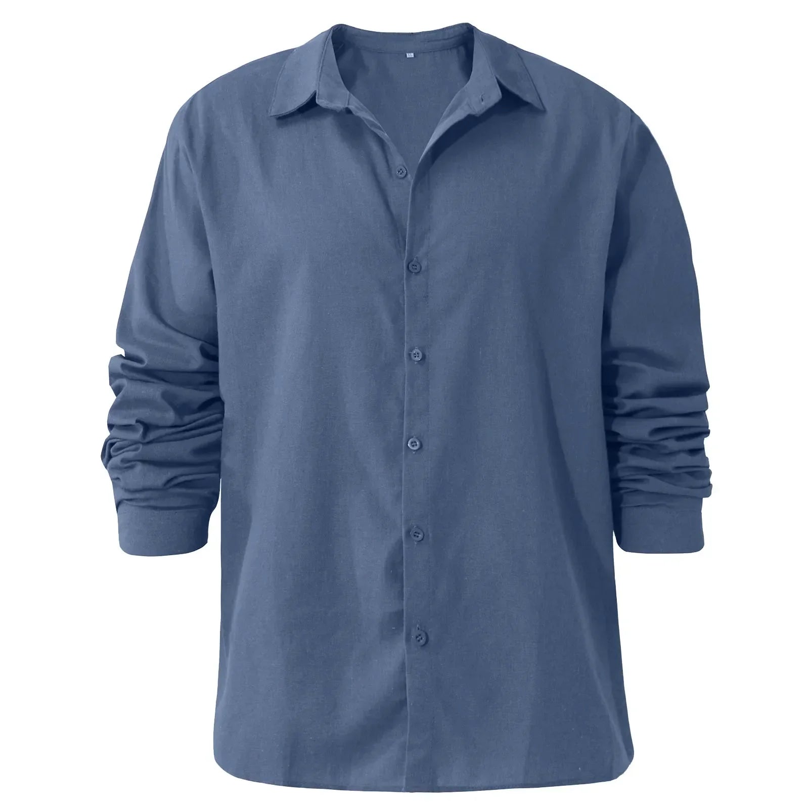 Chemise en mélange coton et lin à manches longues pour homme | Rêve