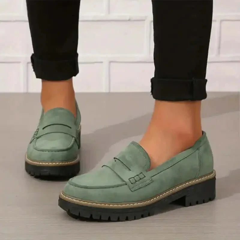 Mocassins slip-on avec semelle robuste | Rêve Vert